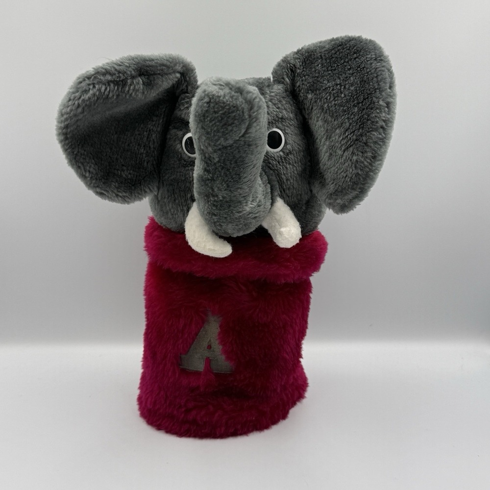 Vintage Alabama Crimson Tide Elephant Golf Headcover Plush Mascot